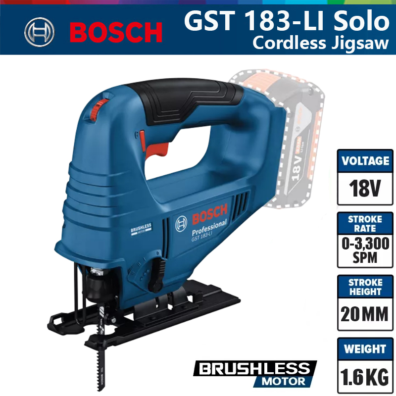 Woodworking Electric Saw - منشار كهربائي احترافي بوش GST 183-LI