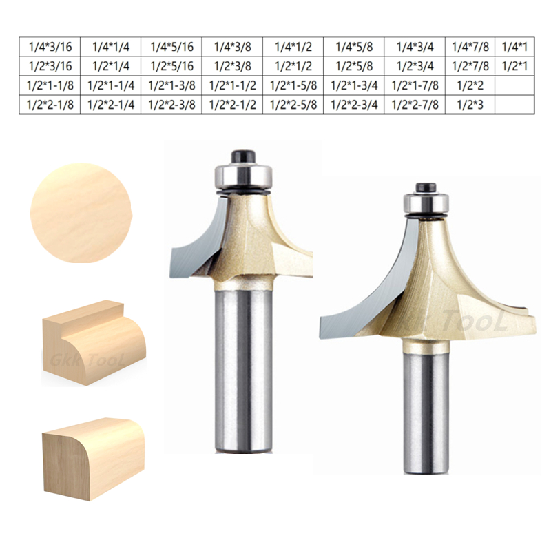 Woodworking Nc - 1/4 1/2 بوصة قواطع طحن الزاوية
