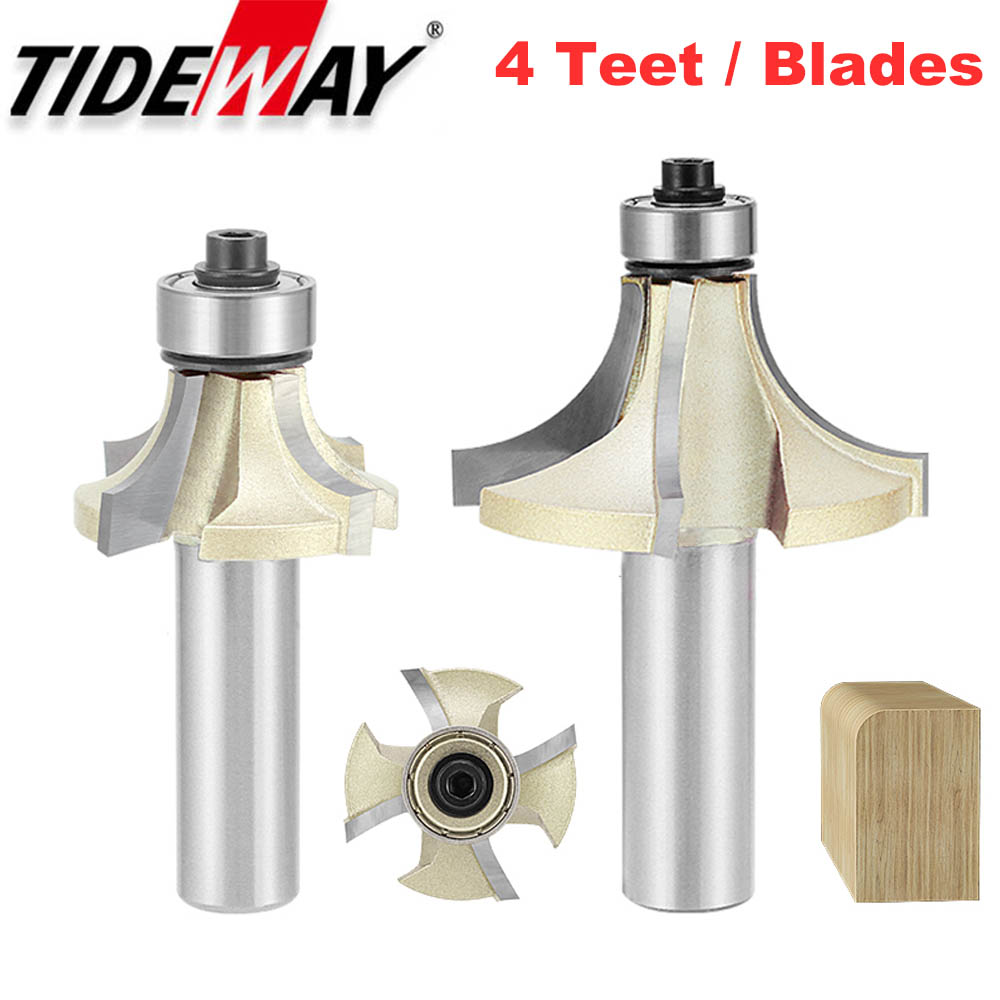 Woodworking Nc - Tideway 4 شفرات جولة الزاوية راوتر
