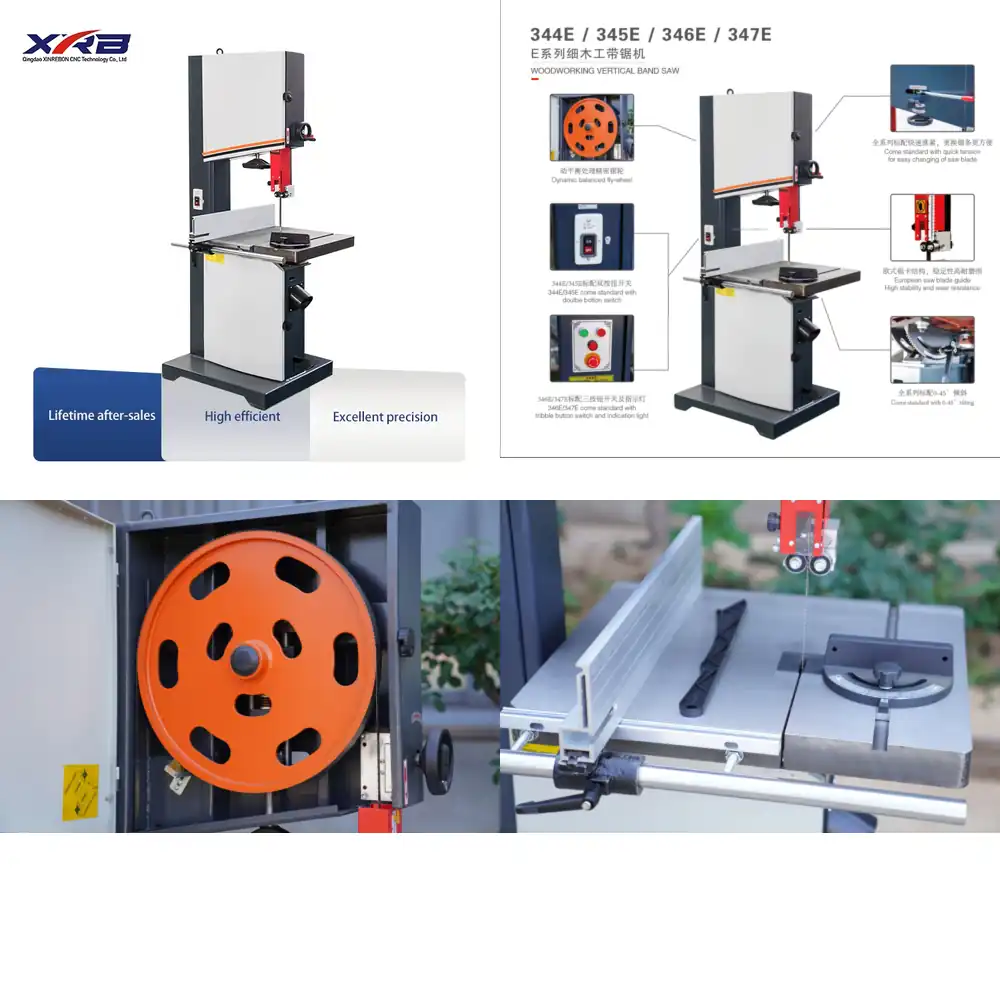 منشار شريطي عمودي MJ345E عالي  - مراجعة Woodworking Machinery For Sale وسعره