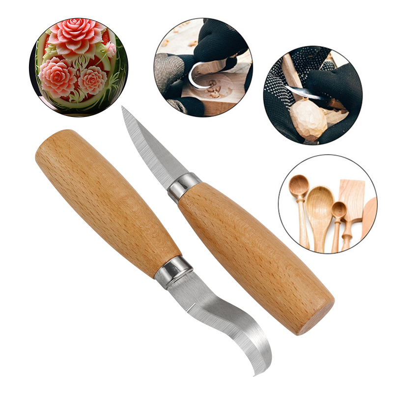 الفولاذ المقاوم للصدأ نحت سكين - مراجعة Woodworking Knife وسعره