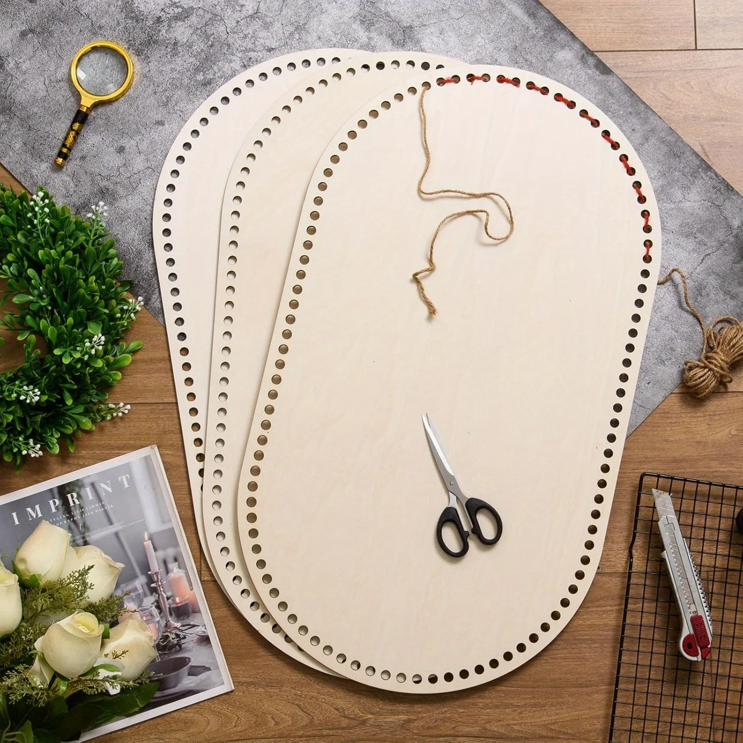 قاعدة خشبية كبيرة لسلة موسى، ق - مراجعة Woodworking Diy Projects وسعره