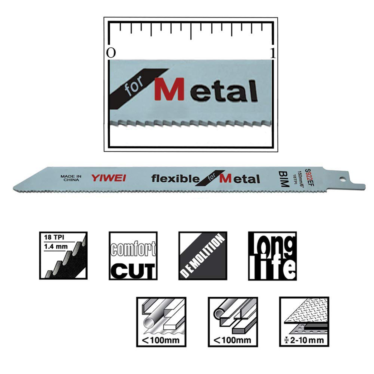 شفرات منشار ترددية معدنية شديد - مراجعة Band Saw Blade وسعره